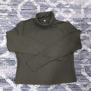 Women's Small Olive Green Turtleneck Sweater